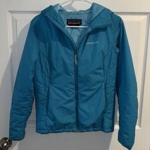 Patagonia Primaloft Women’s S Micro Puff Hoody Jacket Teal Blue